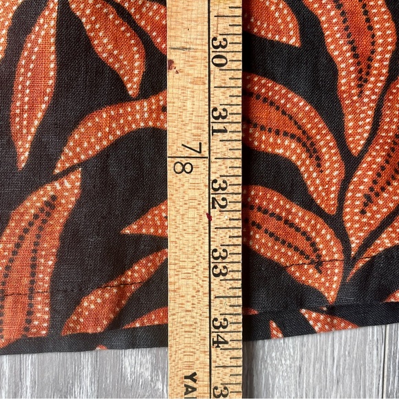 Rachel Zoe Linen A-Line Dress Palm Print Sleeveless Pockets Size M Resort Wear - Picture 9 of 9